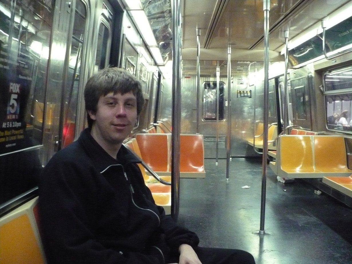 Me on the New York Subway