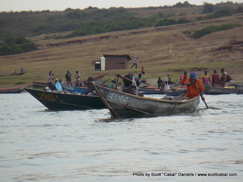 Fishermen leaving the Village