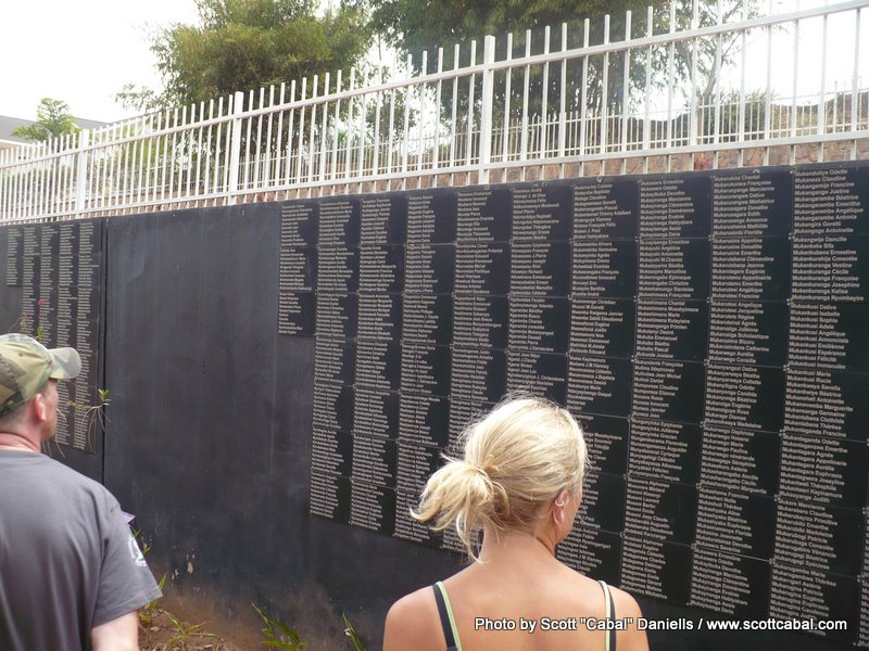 Name wall at the Genocide Memorial