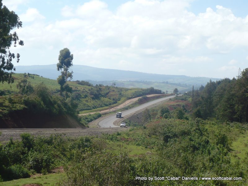 On the road betwen Eldoret and Nakuru somewhere