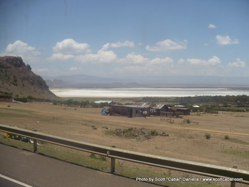 A salt lake near Nakuru