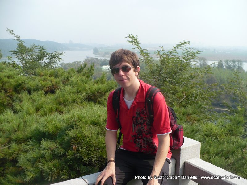 Me overlooking Pyongyang