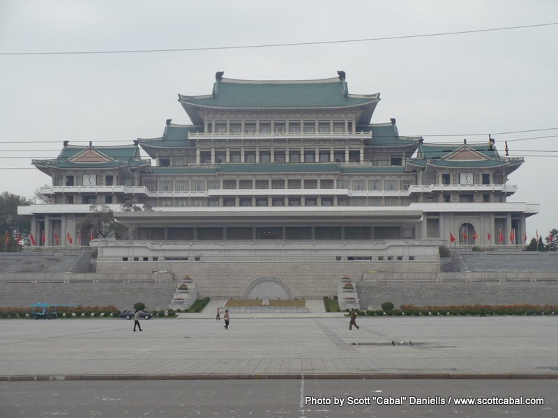 The Grand People's Study House as seen from Kim il-Sung Square