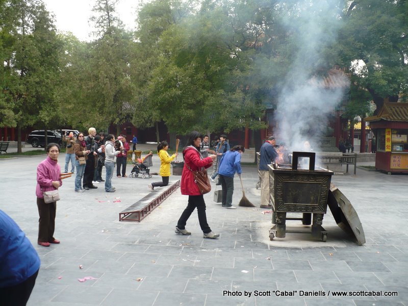 One of the places you can burn incense to pray