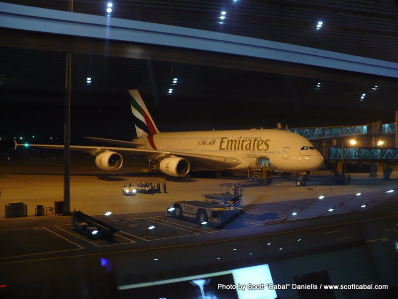 Our A380 waiting at Beijing Airport