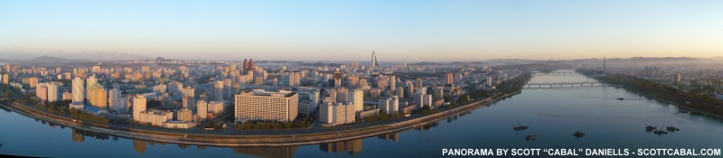 A panorama of Pyongyang