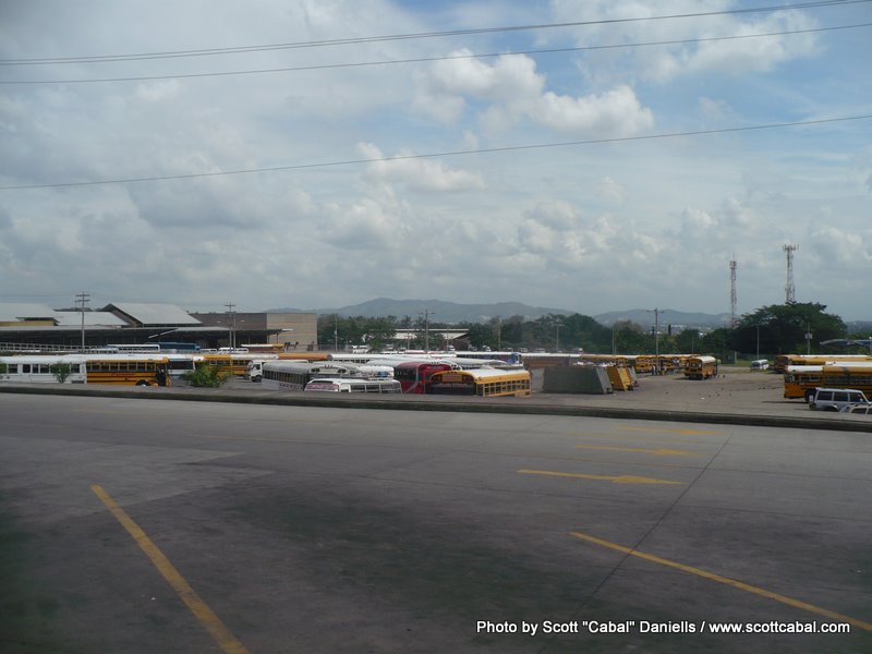 The bus station at San Pedro Sula