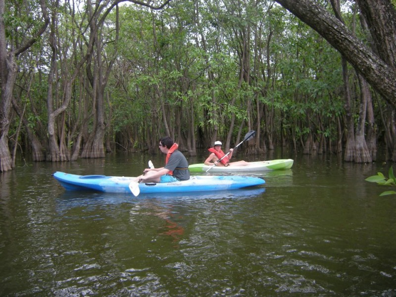 Me and Kelly on kayaks