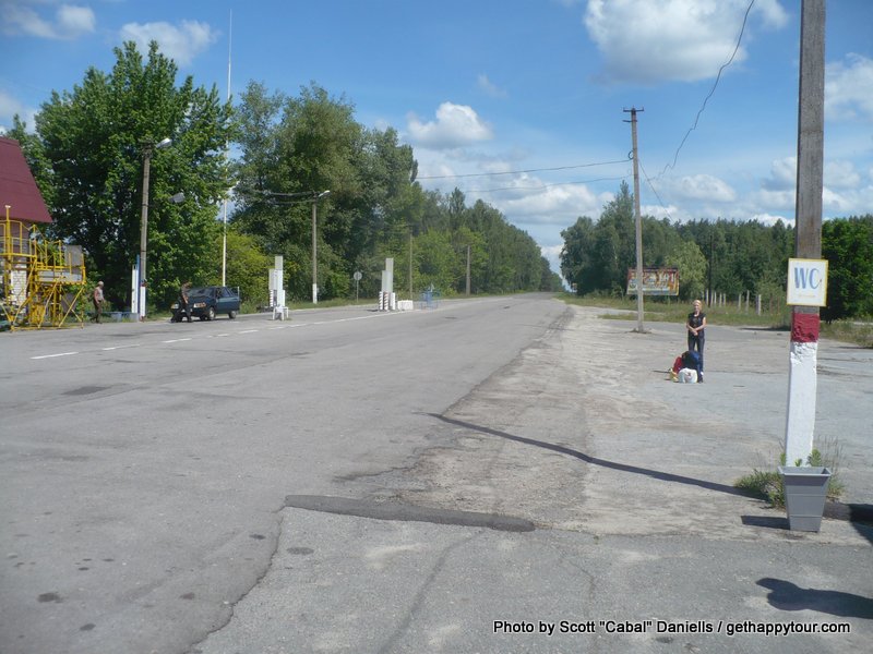 Arriving at the Chernobyl Exclusion Zone