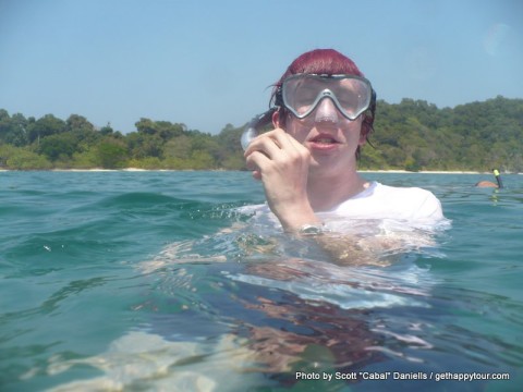Snorkelling in Myanmar for the first time
