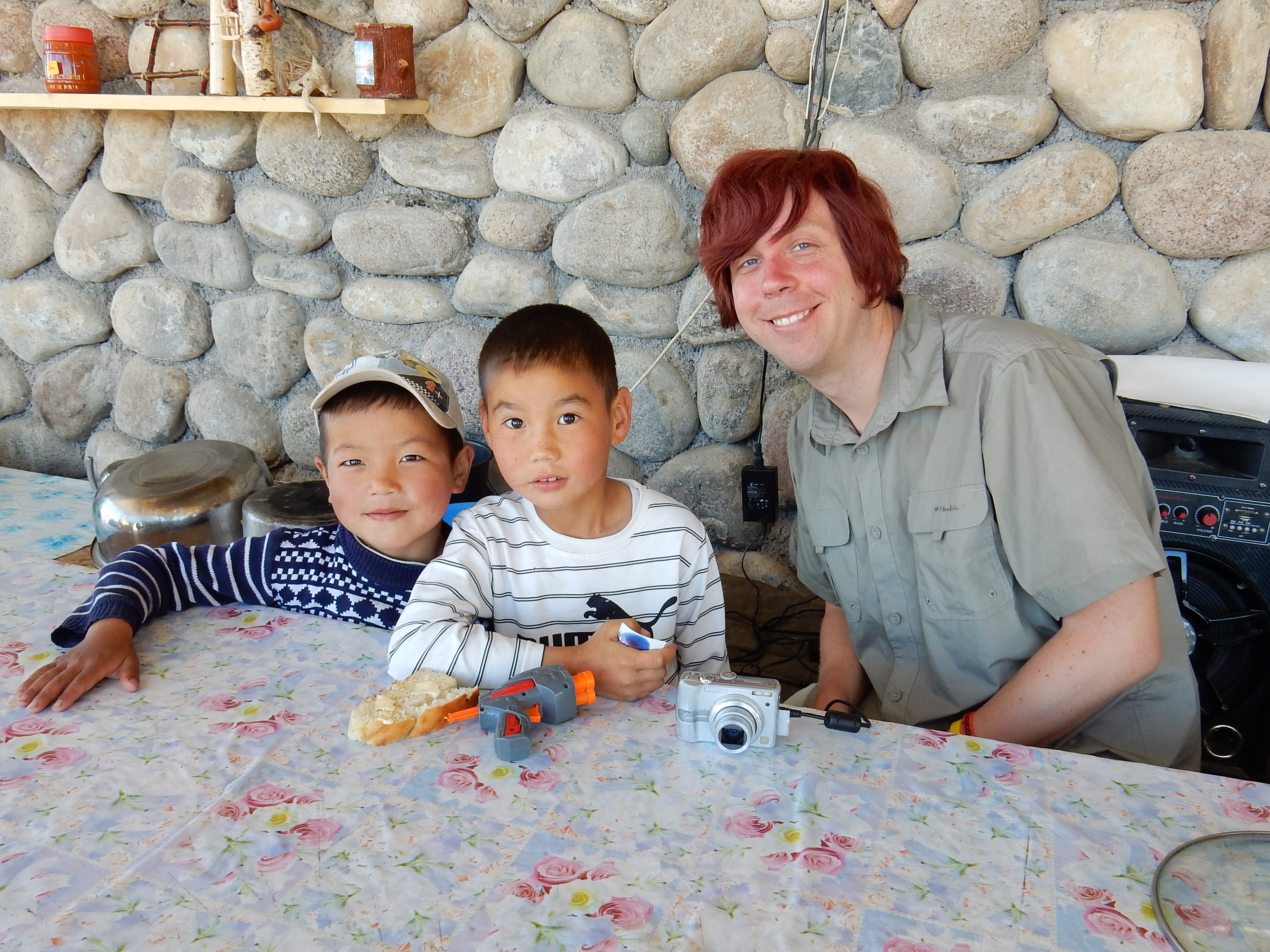 Me and Kyrgyz kids