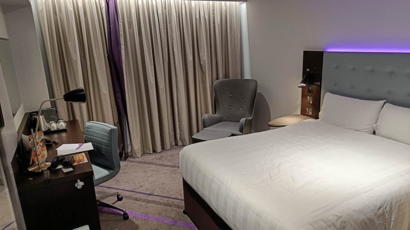 My hotel room at Heathrow Airport