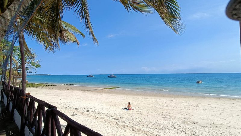 A view of the beach in Stone Town, Zanzibar