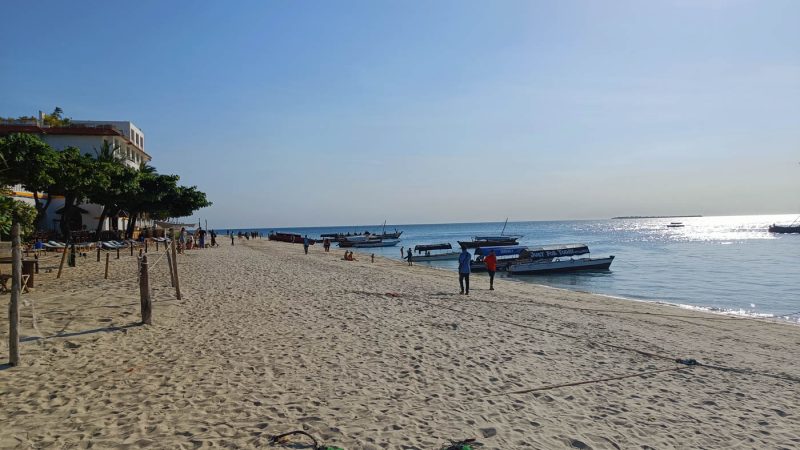 Stone Town beach in Zanzibar