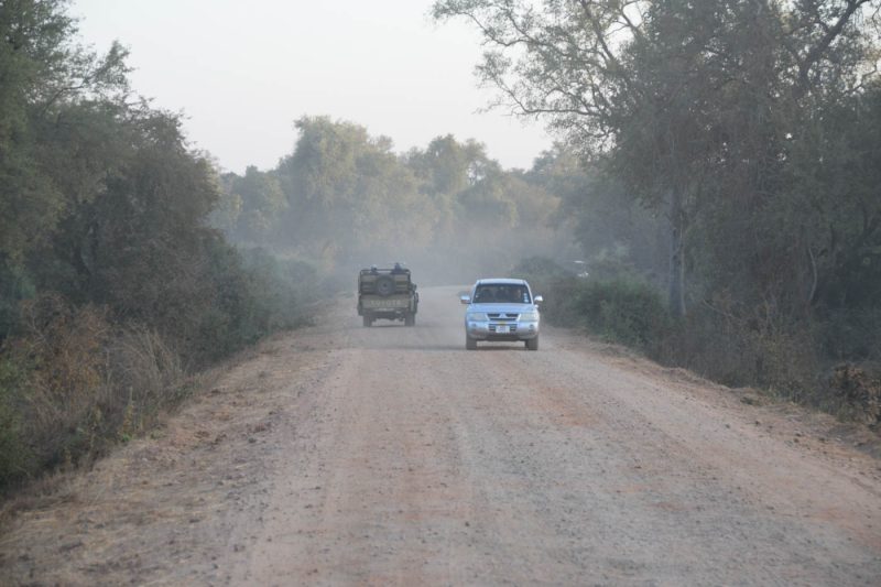 Driving across the South Luangwa National Park