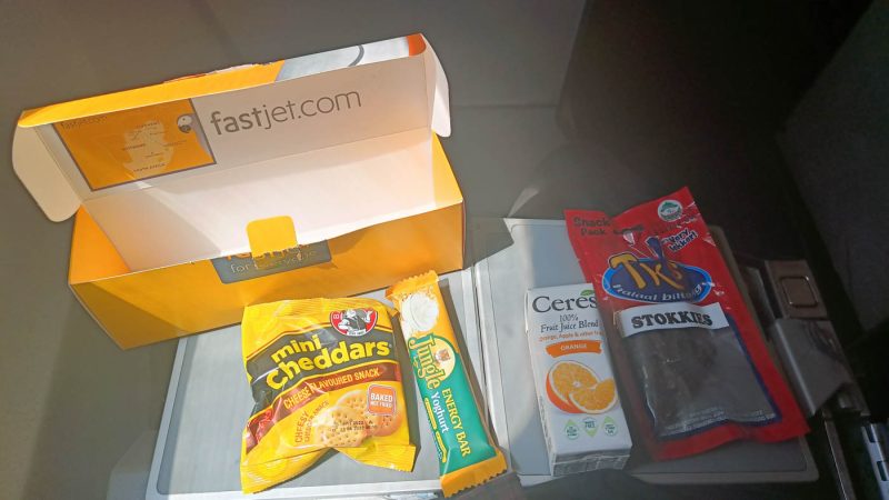 Packed lunch on Fastjet
