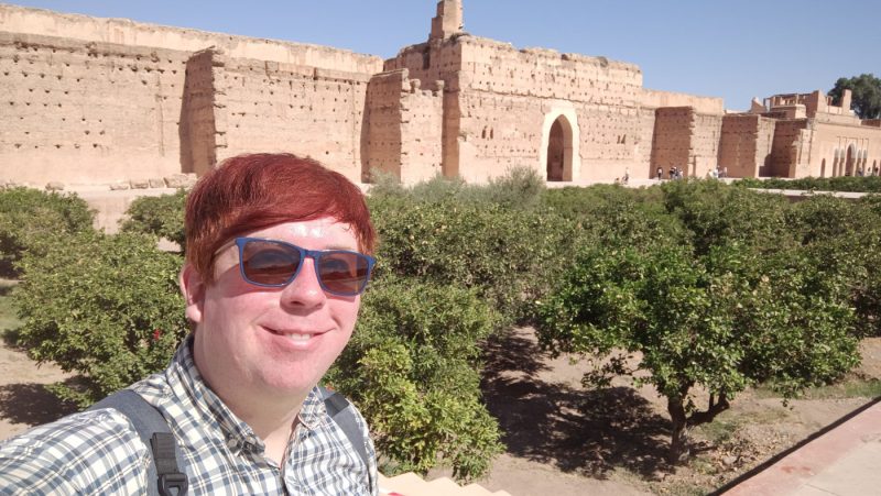 A photo of me in the Badi Palace, Marrakech