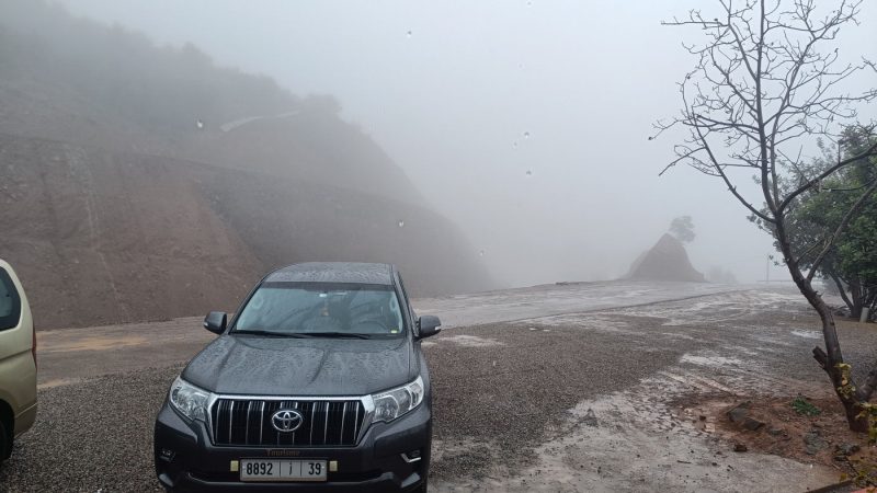 Fog in the Atlas Mountains