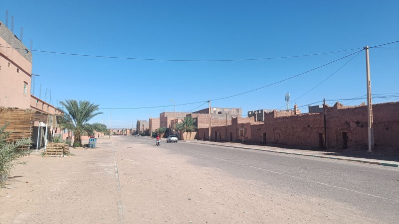 Driving across Morocco