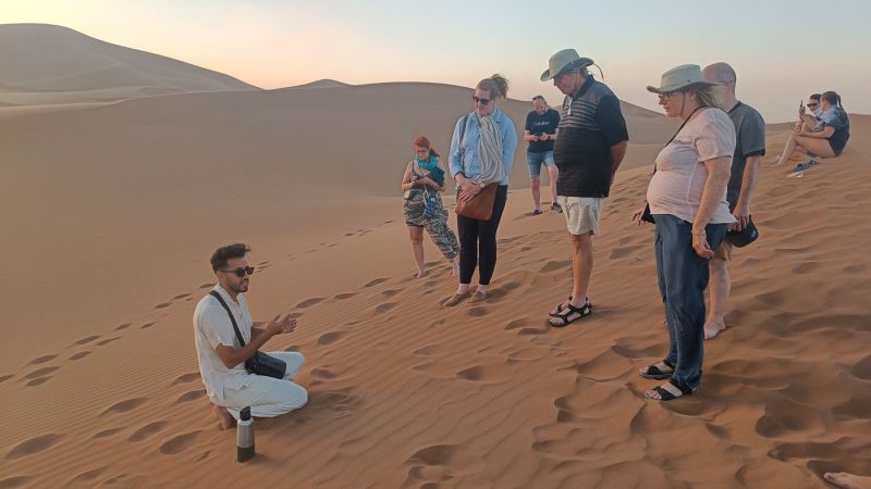 Our group in the Sahara