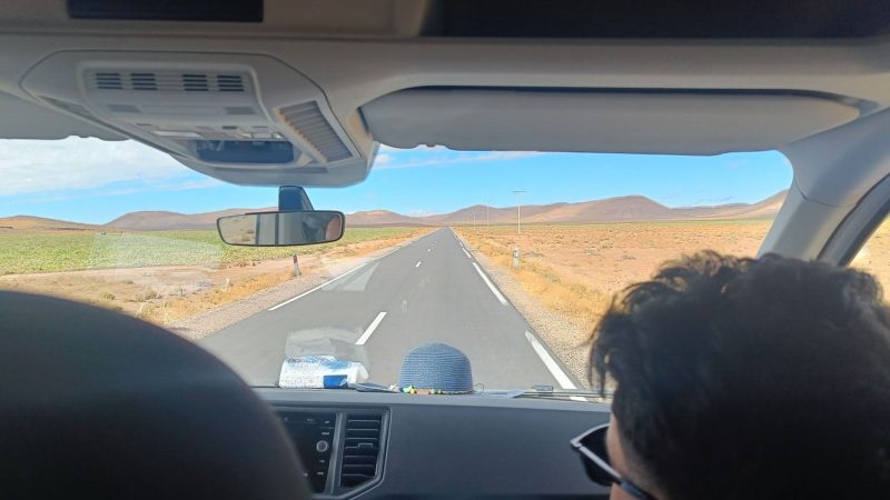 Driving across Morocco