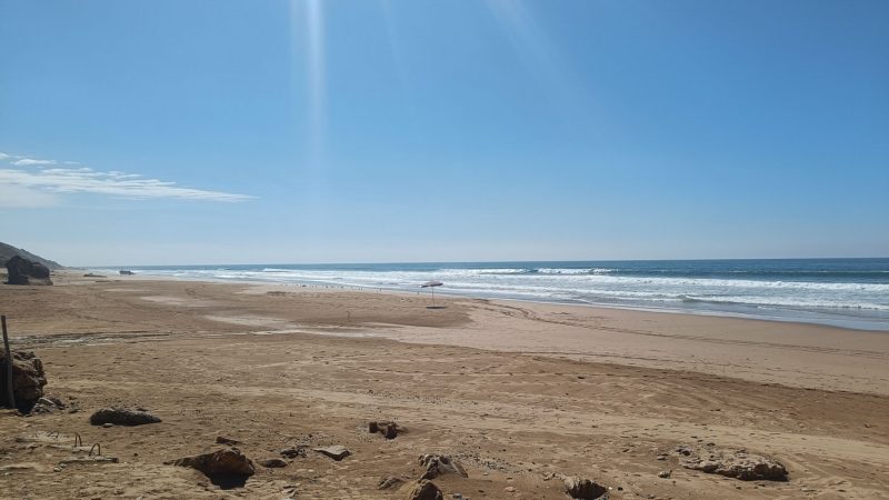 A quiet beach in Morocco