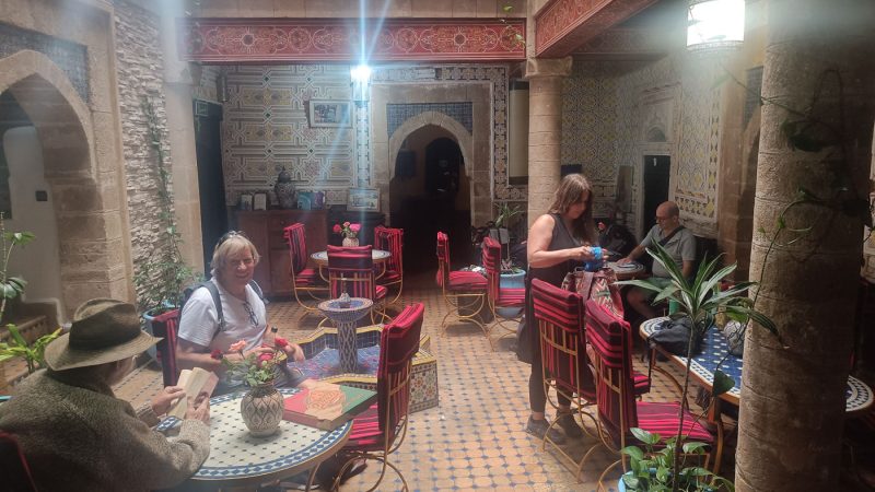 Inside our Riad in Essaouira